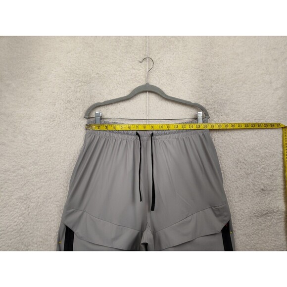 AHA Active Men Pants 2XL Gray Nylon Blend Pull On Drawstring Regular Fit Jogger - Picture 7 of 16